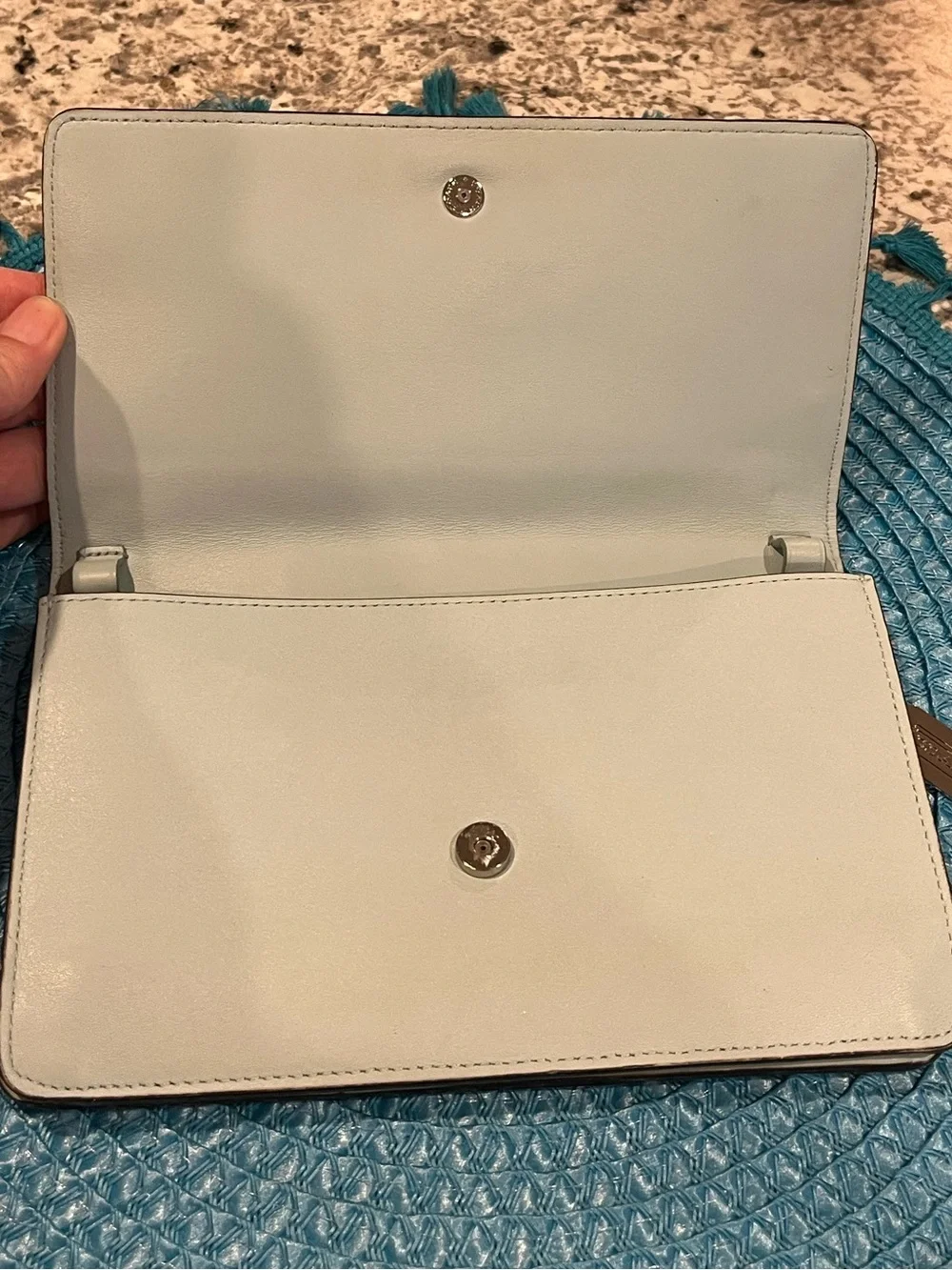 Coach Leather Clutch with Hangtag